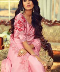 Pink Sunlight Silk Party Wear Saree | PX0208