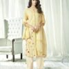Yellow Cotton Kurta With Suit & Dupatta | VLSB885