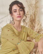 Green Pure Mal Cotton Long Kurta | VLSC804