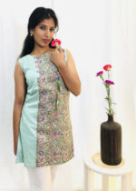 Green Chanderi Short Kurta | G-2021B