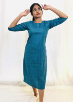 Checkered Cotton Kurta | G-3316E