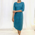 Checkered Cotton Kurta | G-3316E