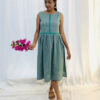 Green Cotton Kurta/Dress | G-7293C