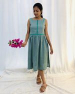 Green Cotton Kurta/Dress | G-7293C