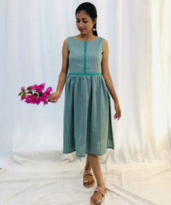 Green Cotton Kurta/Dress | G-7293C