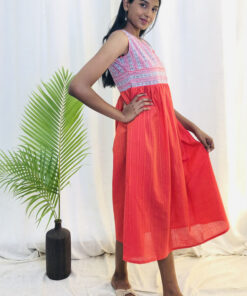 Pink Cotton Kurta/Dress | G-7300A |