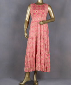 Rani Pink Rayon Gown | 9827GCR-1 |