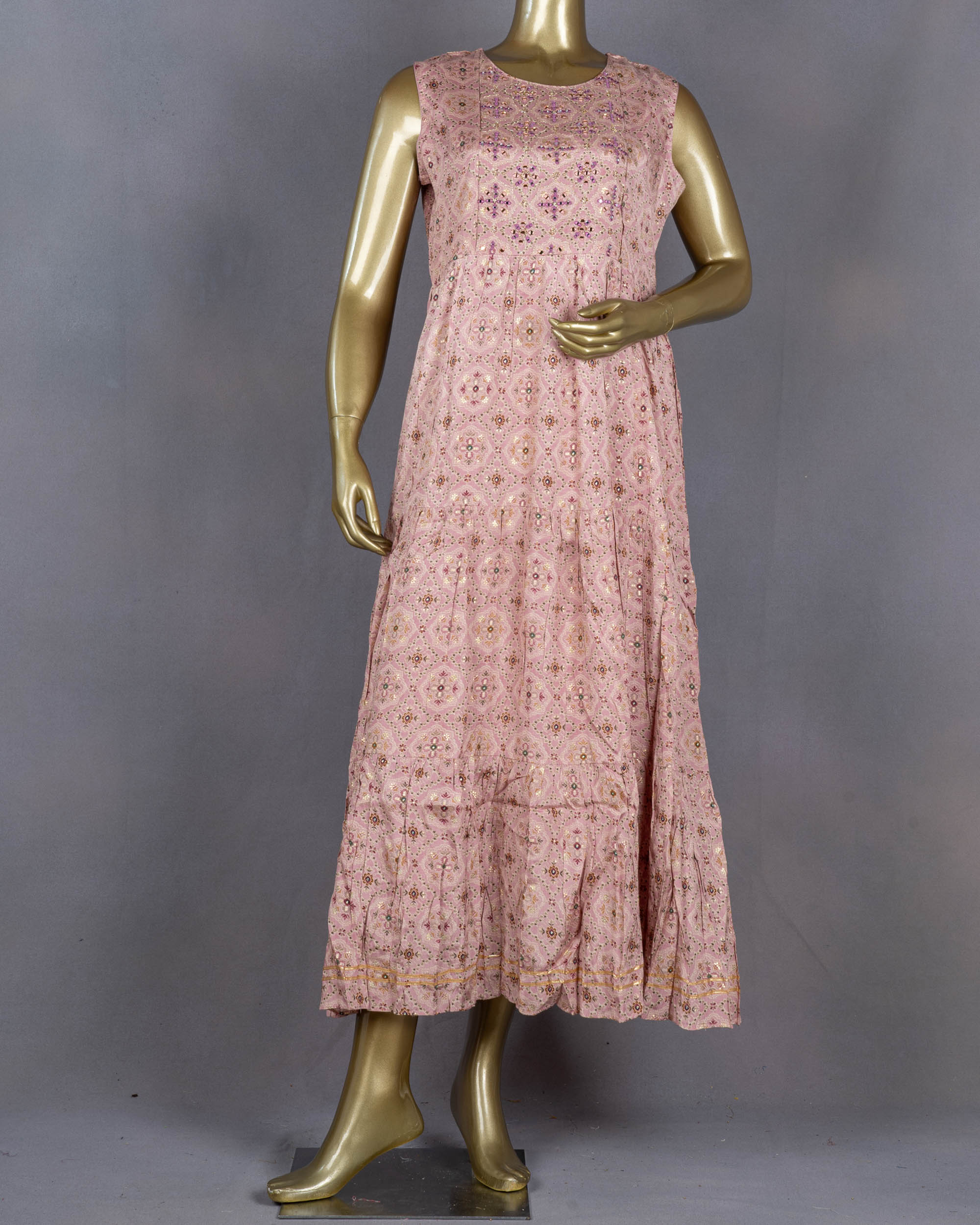 Pink Muslin Gown | 9804GCR |