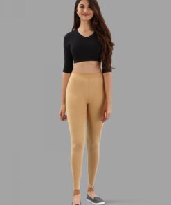 Twinbirds Honey Mustard women Ankle Legging | Radiant Series | 1504V005