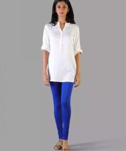 Twinbirds Laser Blue Women Churidar Legging | Radiant Series | 1503V0013