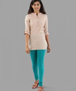 Twinbirds Lapis Green Women Churidar Legging | Radiant Series | 1503V0024