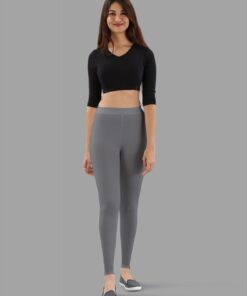 Twinbirds Steel Grey women Ankle Legging | Radiant Series | 1504V009