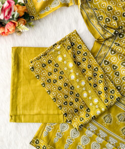 Ethnic beautiful printed pure cotton material , Paired with bottom & dupatta. It is suitable for both hand wash and machine wash.