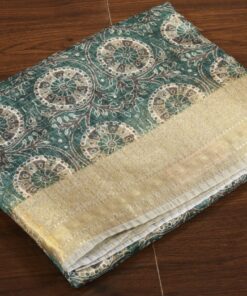 Chanderi Cotton Silk Saree | Green | PX0095 A