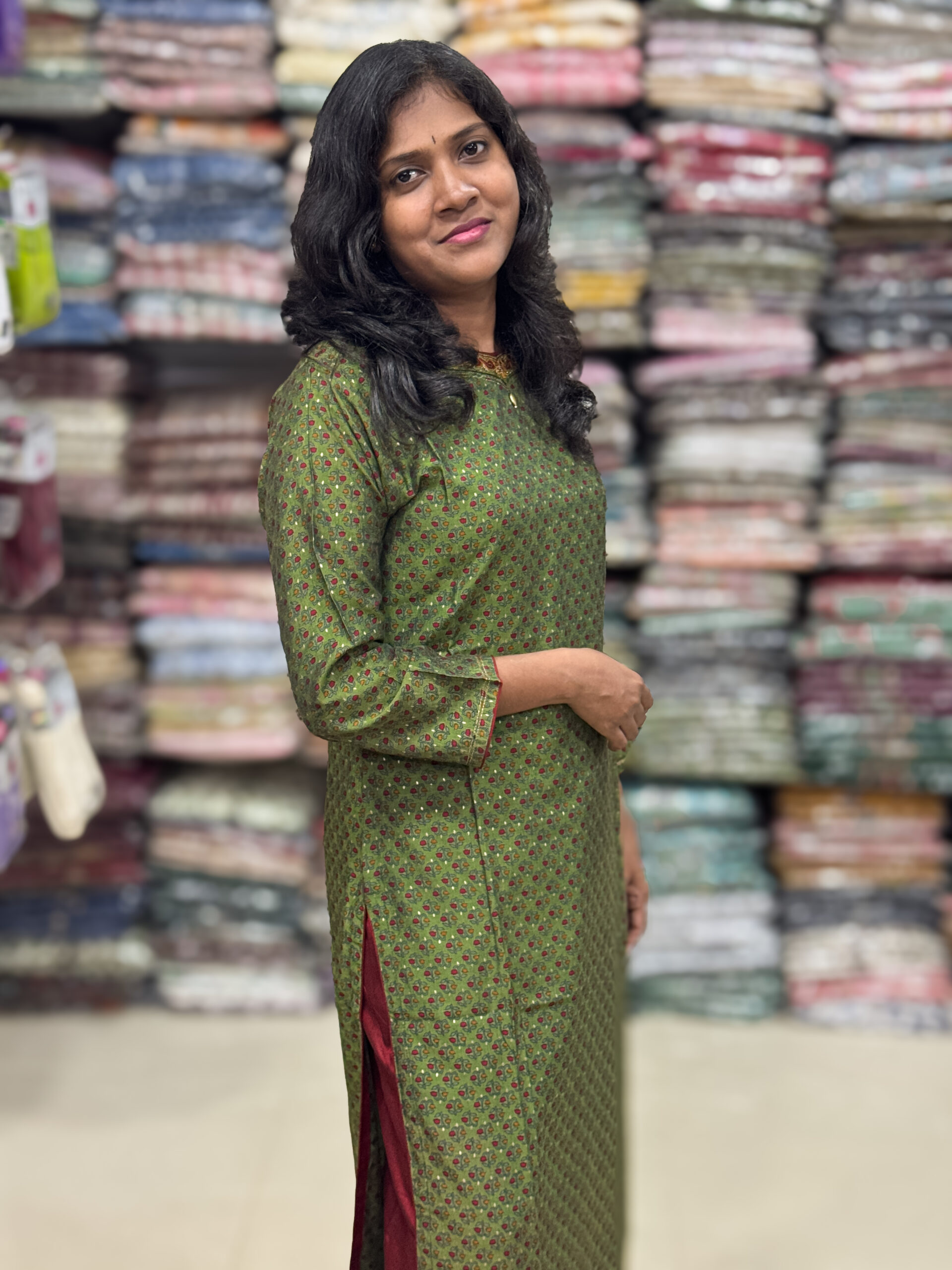 Muslin top has a beautiful neck pattern decorated with sequins and embroidery work that you can wear for any occasion, has a elastic silk waist pant. It is suitable for both hand wash and machine wash.