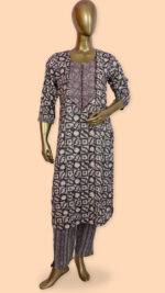 Black | Rayon Printed Salwar Suit | DD0164BLK |