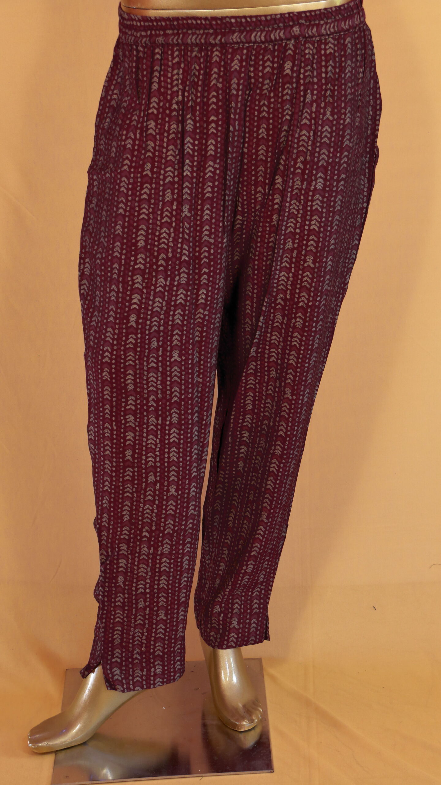 Muslin Salwar Suit, Maroon