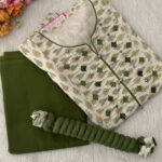 Pure Cotton Material | Green for Women's