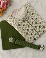 Pure Cotton Material | Green for Women's