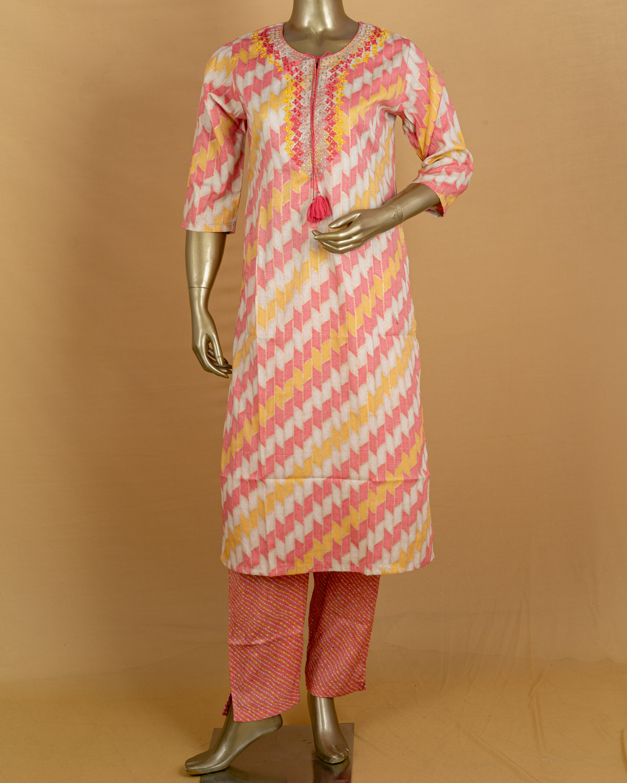 Rayon Salwar Suit | Pink | DD0159