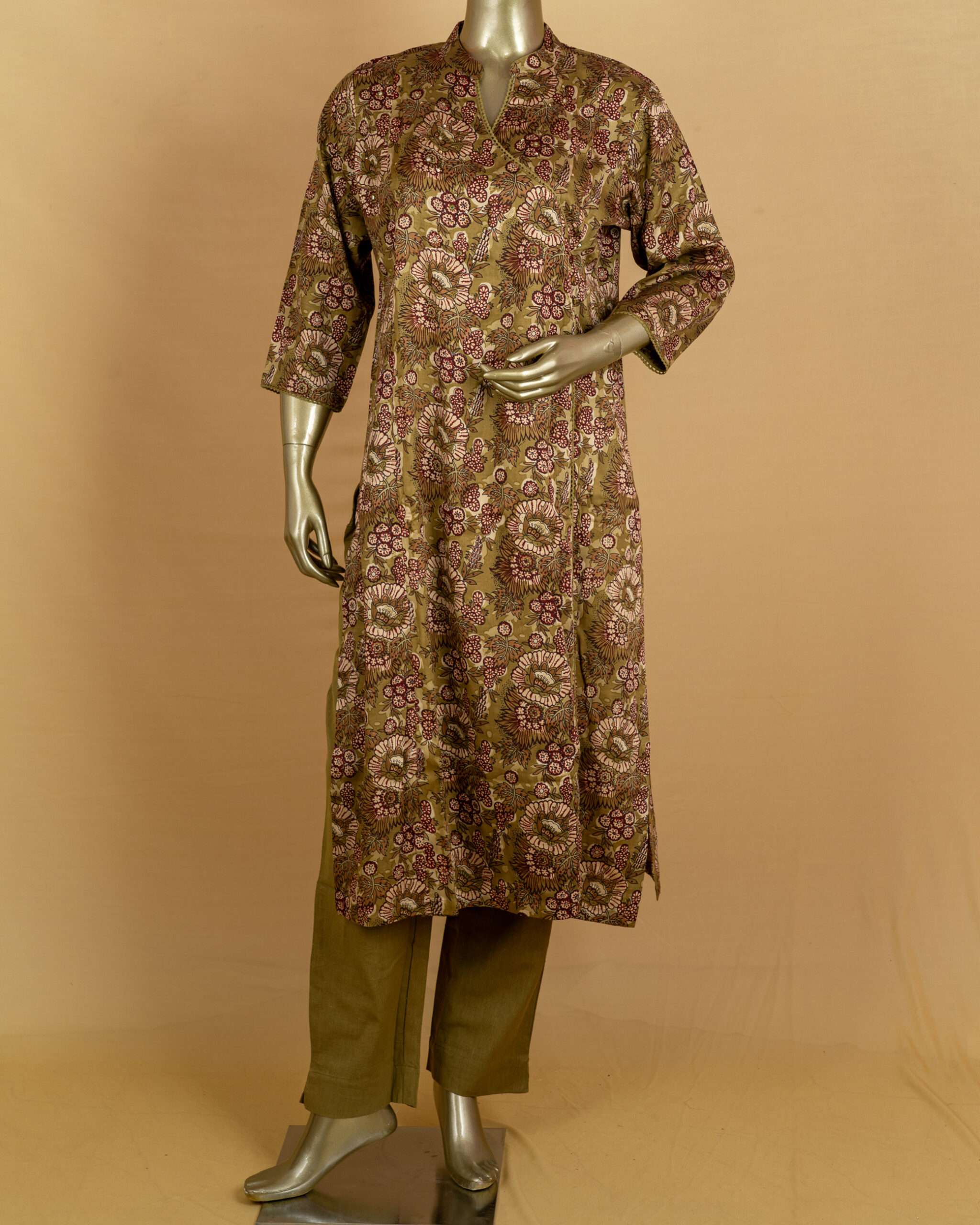 Angrakha Salwar Suit | Green | PM0002