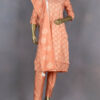Muslin Salwar Suit With Dupatta | Peach | DD0189