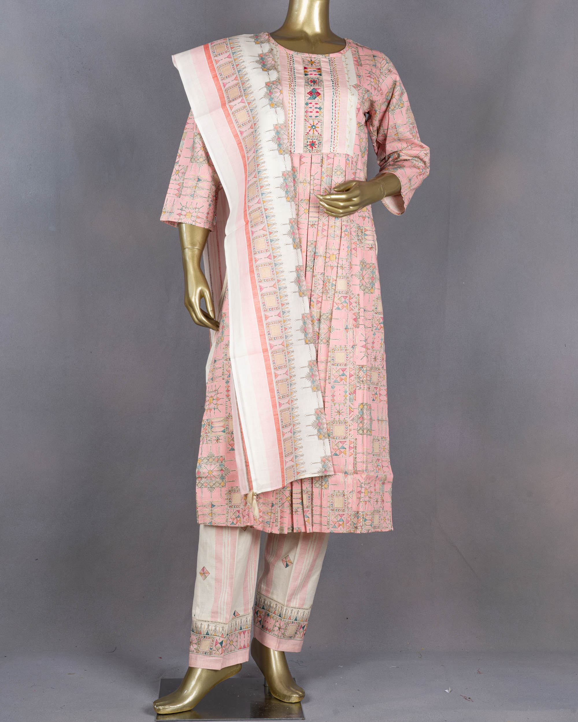 Nayra Cut Salwar Suit with Dupatta | Pink | DD0185