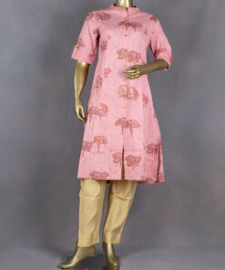 Cotton Kurti | Aline | Pink