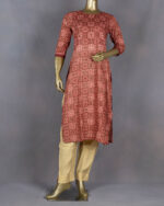 Maroon Straight Kurta | DD0146
