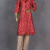 Muslin Salwar Suit | Red | DD0101