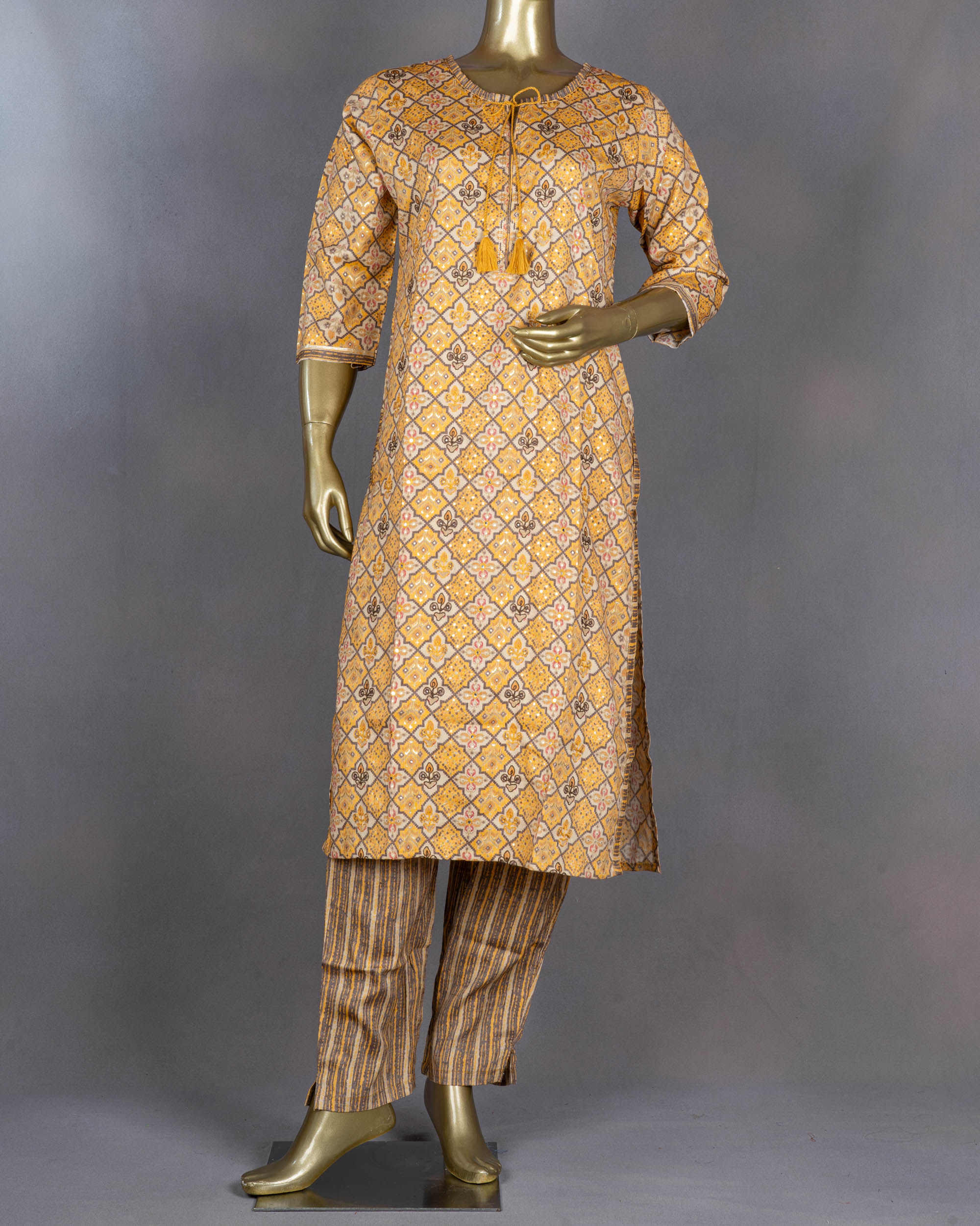 Rayon Salwar Suit | Yellow | DD0152