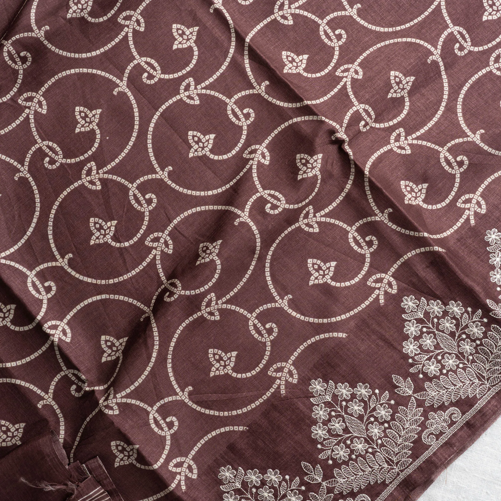 Printed Raw Silk Saree | PX0092 - Image 2