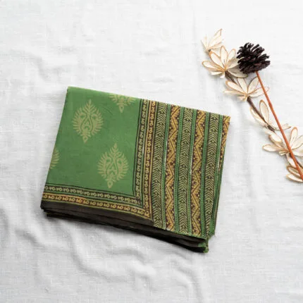 Handblock Mul Cotton | Green | LC0002