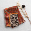 Cotton Silk Weaving with Satin Border | Black | PX0179