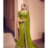 Georgette Designer Saree | Green | PX0066