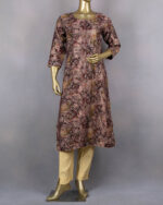 Ethnic Kurta | Bandhani Printed | Wine | DD0193