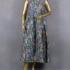 Beautiful Ethnic Gown/Dress | Printed Zari Embroidery | Grey | DD0198