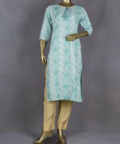 Ethnic Rayon kurti | Sea Green | DD0062