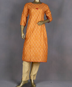 Ethnic Muslin Kurti | Mustard | DD0067