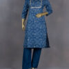 Elagent Cotton Kurta Pant Sets | Blue | YT0012