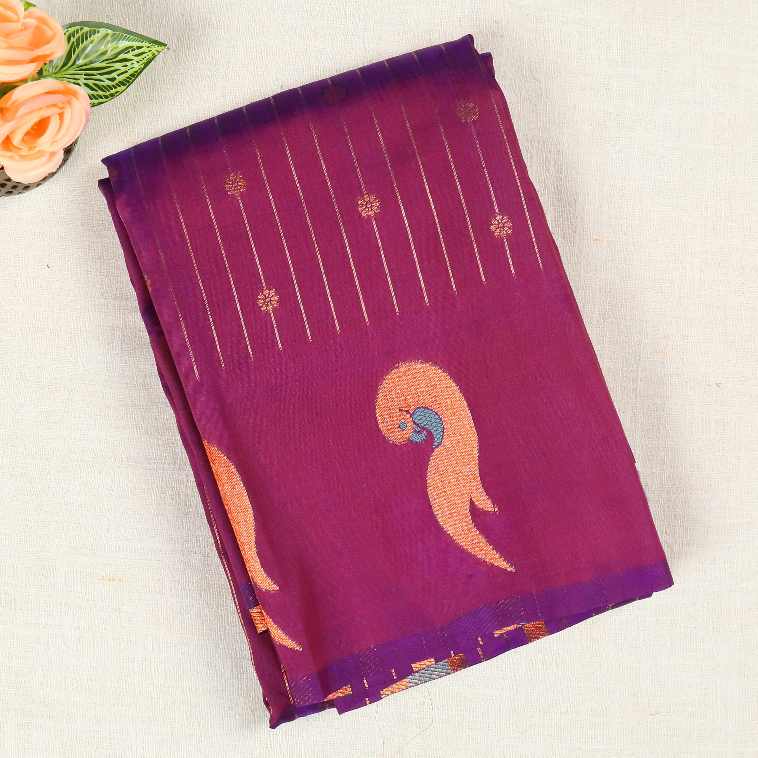 Beautiful Paithani Silk | Purple | OW0016