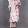 Pure Cotton Salwar Suits - White & Pink