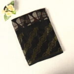 Designer Soft Cotton Saree - Black