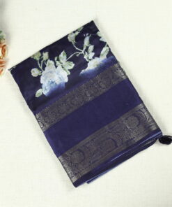 Fancy Silk Saree - Indigo