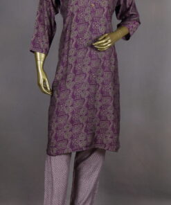 Muslin Kurta Pant Sets | Violet | MB0005