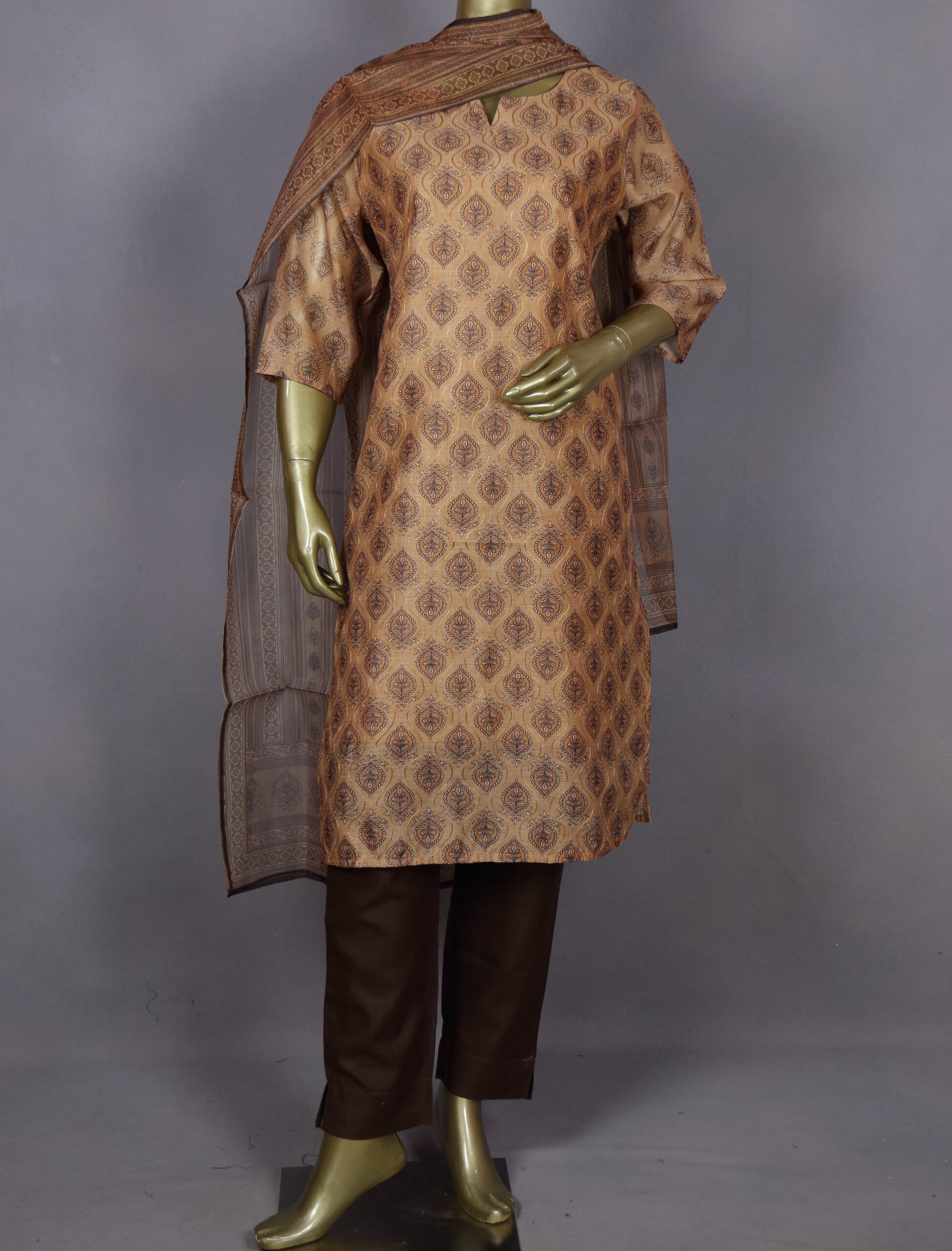 Creative Chanderi Cotton Salwar Suits | Honey | AB0008