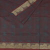 Embossed Cotton Saree | Peacock Blue | LX0014