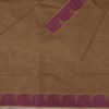 Embossed Cotton Saree | Cream | LX0014