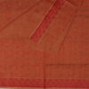 Embossed Cotton Saree | Red | LX0014
