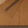 Embossed Cotton Saree | Brown | LX0012